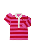 Load image into Gallery viewer, Red Berry Rugby Stripe Dress