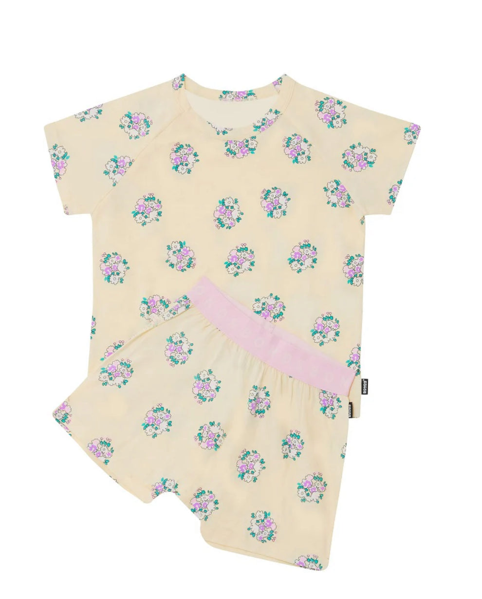 Blooming Petals Short Sleeve PJ Set CLEARANCE
