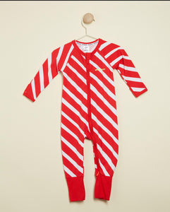 Candy Cane Red Christmas Wondersuit CLEARANCE