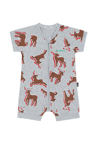 Red Nose Reindeer Christmas Romper CLEARANCE