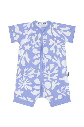 Floral Coral Romper CLEARANCE
