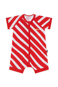 Candy Cane Christmas Romper CLEARANCE