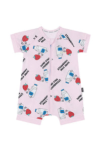 Strawberry Milk Shake Romper CLEARANCE