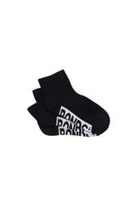 Cushioned Black Quarter Crew Kids Socks 3 Pack