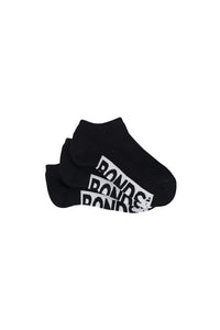 Cushioned Black Low Cut Kids Socks 3 Pack