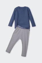 Load image into Gallery viewer, Wonderful Waffle Blue PJ Set