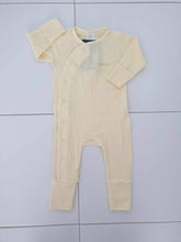 Load image into Gallery viewer, Lemon Pointelle Cozysuit CLEARANCE