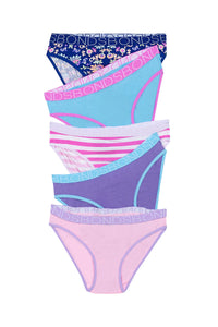 Seasonal Basic 5 Pack Girls Briefs