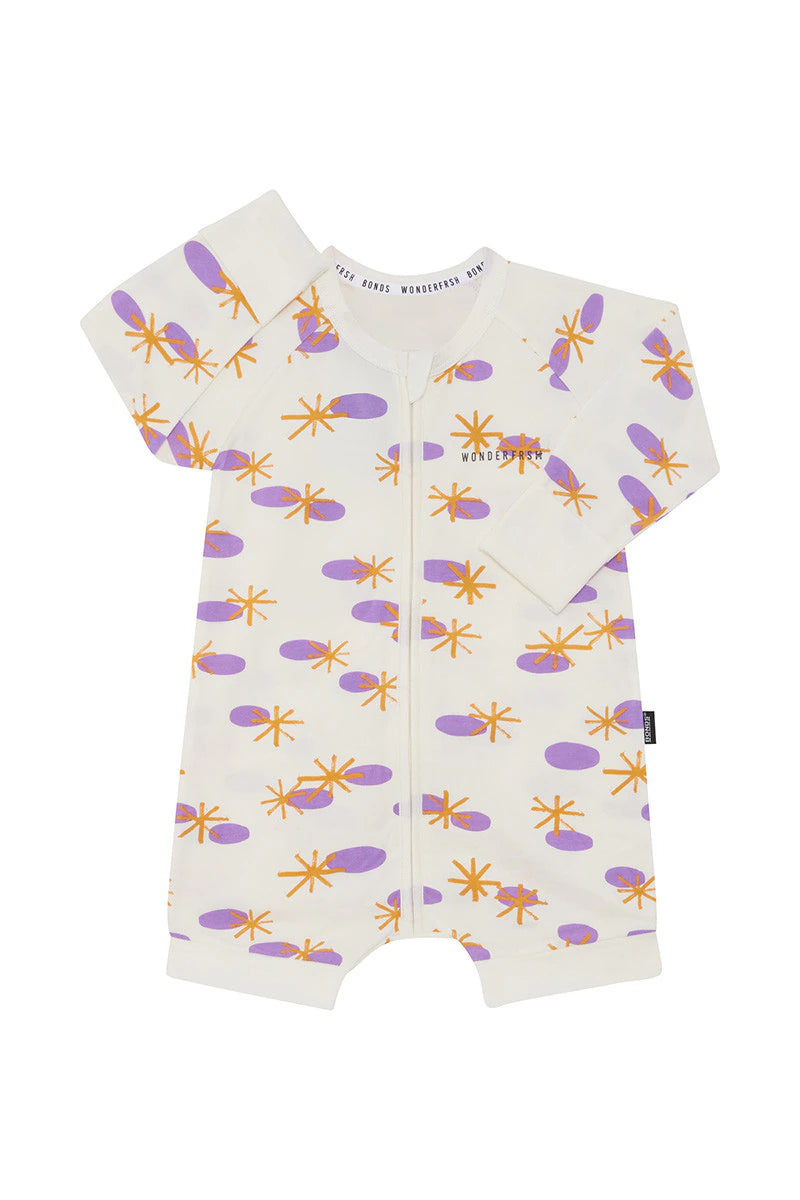 Wonderfresh Lavender Meteor Short Leg Romper CLEARANCE