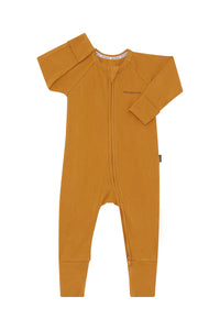 Sweet Caramel Wide Needle Ribbed Zippy