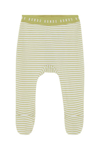 Newbies Stripe Sandbar Ribbed Footed Pant & Cardigan Set CLEARANCE
