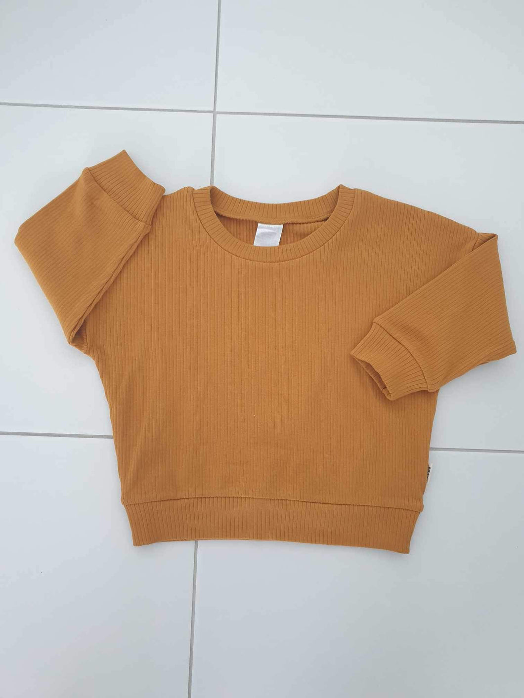 Sweet Caramel Wide Needle Rib Pullover CLEARANCE