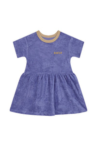 Terry Toweling Dress Sour Purple