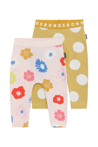 Flower 2 Pack Leggings