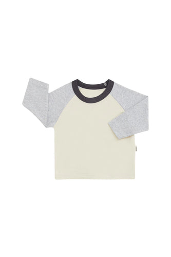 Grey/Sesame Roomies Long Sleeve Tee
