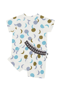 Aqua Luna Glow Short Sleeve PJ Set CLEARANCE
