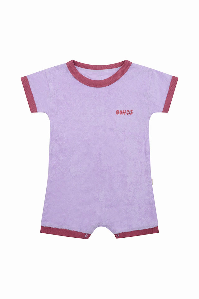 Terry Toweling Romper Mermaid Mist CLEARANCE