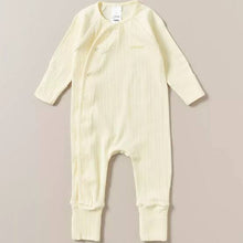 Load image into Gallery viewer, Lemon Pointelle Cozysuit CLEARANCE