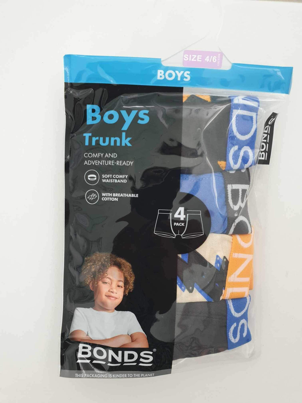 Seasonal 4 Pack Boys Trunks