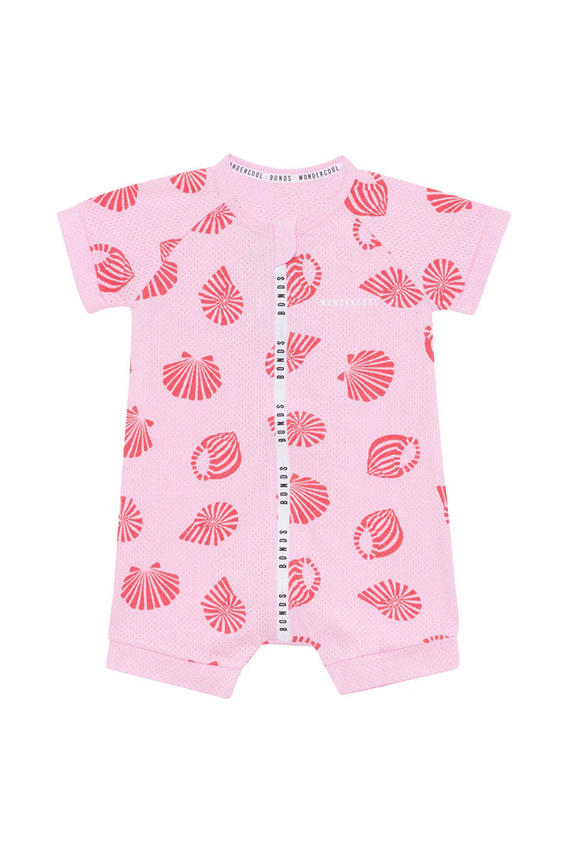 Sandy Seashells Eyelet Romper Wondercool CLEARANCE – Brighter Babes - Main Image