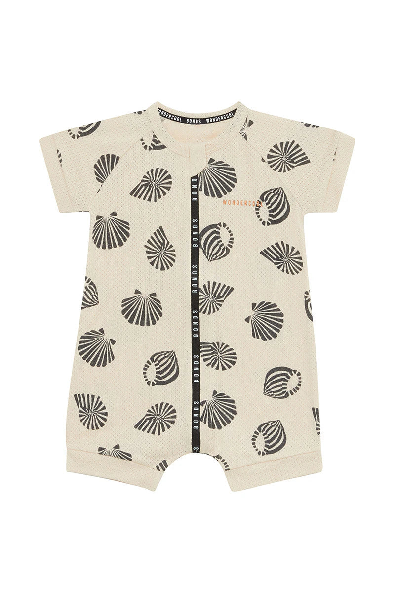 Sandy Seashells Marscapone Eyelet Romper Wondercool CLEARANCE