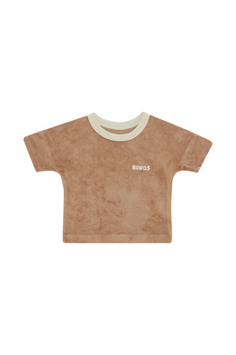 Almond Latte Terry Towel Tee CLEARANCE