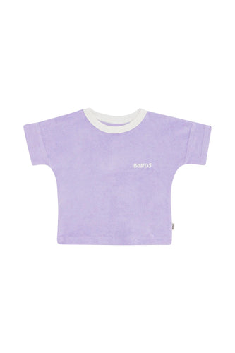 Lilac Terry Towel Tee CLEARANCE