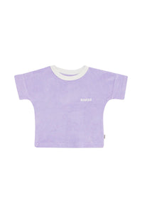Lilac Terry Towel Tee CLEARANCE