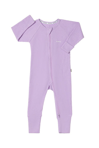 Purple Pansy Waffle Wondersuit