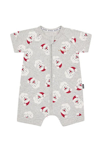 Grey Santa Claus Romper CLEARANCE