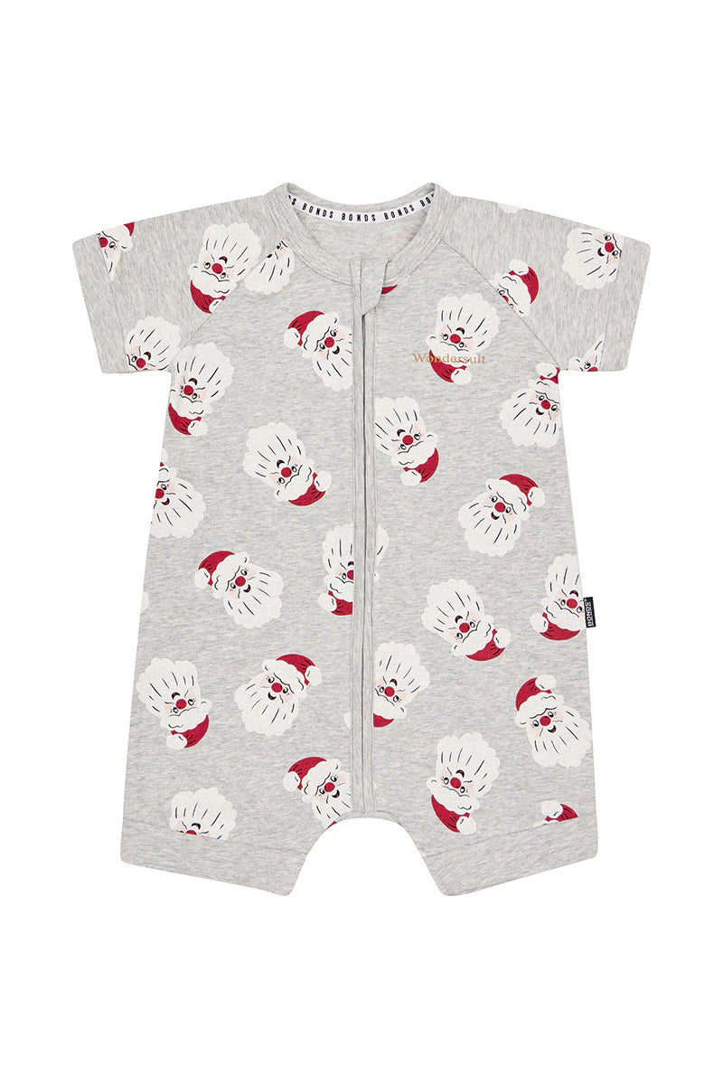 Grey Santa Claus Romper CLEARANCE