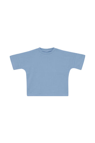 Blueberry Wide Needle Rib Tee CLEARANCE
