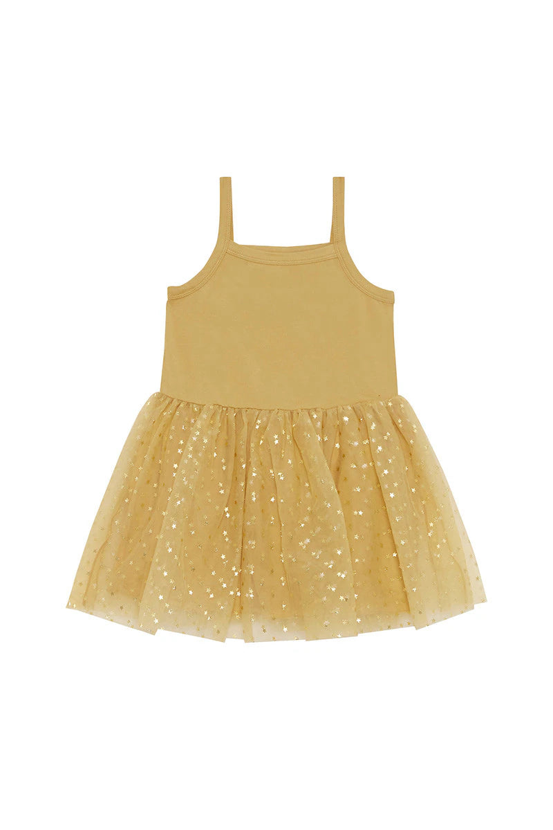 Shining Star Golden Tutu Dress CLEARANCE