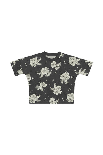 Drop Shoulder Tee Starlit Hibiscus CLEARANCE