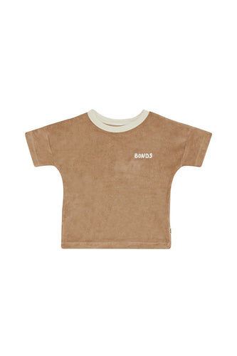 Almond Terry Towel Tee CLEARANCE