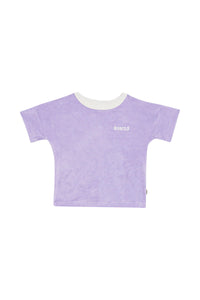 Lilac Terry Towel Tee CLEARANCE
