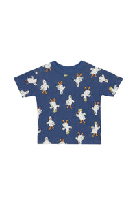 Navy Guss the Seagull Short Sleeve Crew Tee CLEARANCE