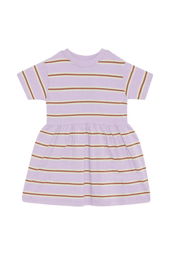Triple Stripe Short Sleeve Tee Dress CLEARANCE