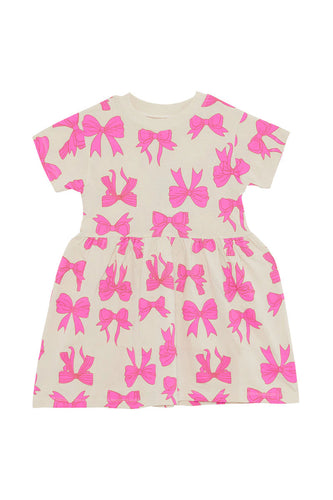 Bow-Tiful Bows Short Sleeve Tee Dress CLEARANCE