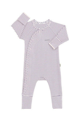 Violet Ash Ribbed Newbies Suit