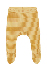 Newbies Stripe Caramel Ribbed Footed Pant