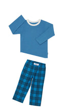 Load image into Gallery viewer, Check Out Blue Flanelette PJ Set