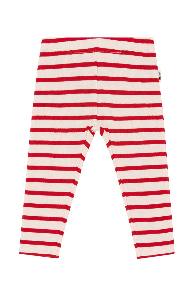Parisian Red Wide Needle Rib Leggings CLEARANCE