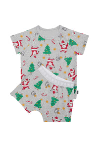 Disco Santa Short Sleeve PJ Set Preorder (2weeks)