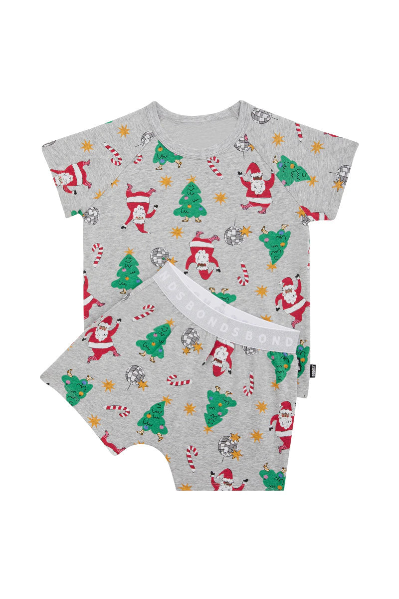 Disco Santa Short Sleeve PJ Set Preorder (2weeks)