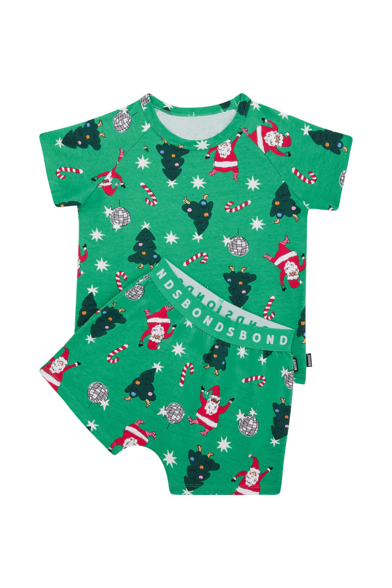 Disco Santa Short Sleeve PJ Set Preorder (2weeks)