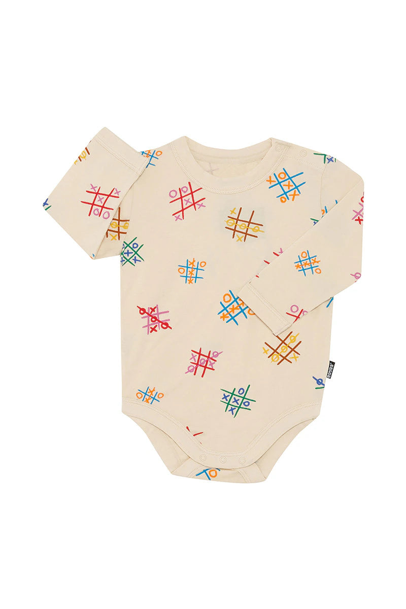 Roomies Long Sleeve Bodysuit Tic Tac Toe – Brighter Babes