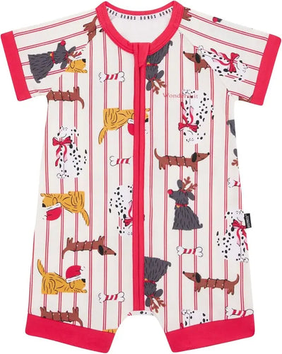 Puppies for Christmas Romper