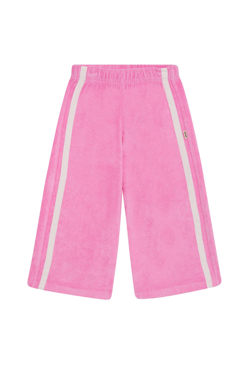 Terry Towelling Wide Leg Pants Blind Blossom