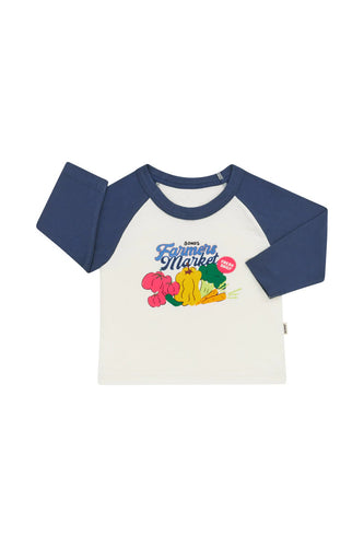 Fruit Market Roomies Long Sleeve Ringer Tee CLEARANCE